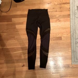 Black mesh lululemon leggings